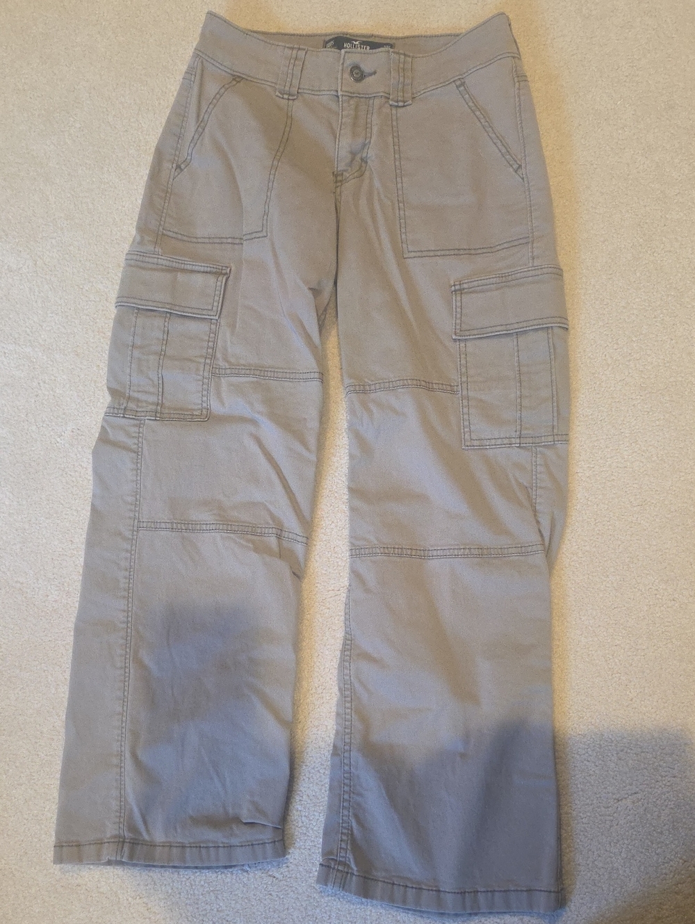 Hollister Low-Rise Vintage Baggy Cargo Pants 000S